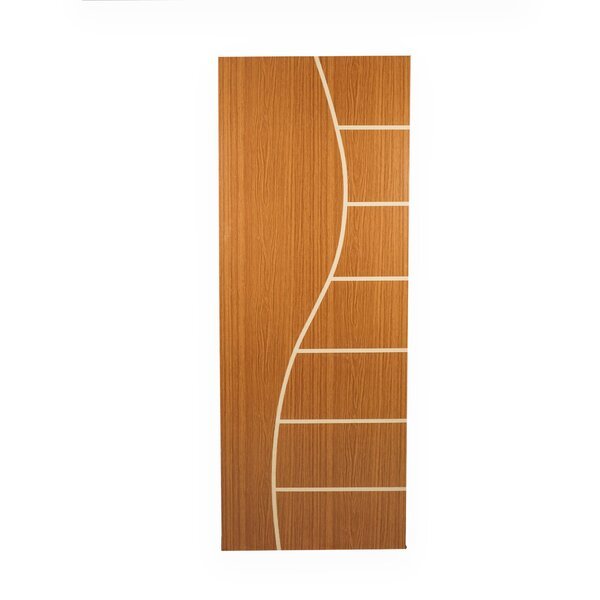Folha De Porta Madeira Decorada 210x60cm Espessura 3,5cm Cantareira Mgm Mogno - Imagem 2