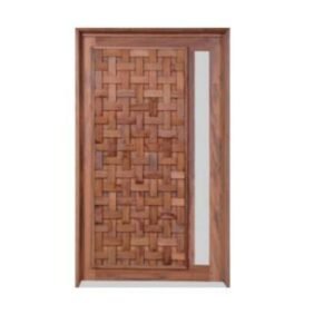 PORTA TRANÇADA P/ VIDRO SUCUPIRA