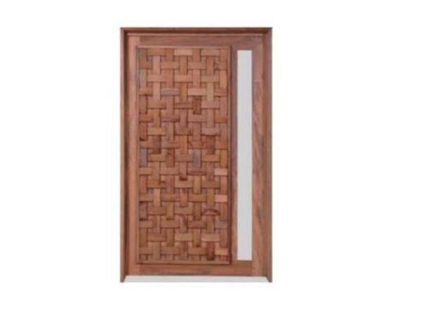 PORTA TRANÇADA P/ VIDRO SUCUPIRA