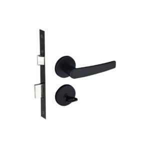 Fechadura WC Alavanca Roseta Redonda Concept em Zamac Preto 401-40CB PADO / REF. 54025892