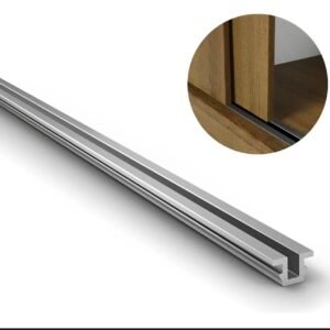 Trilho Superior Inferior Porta De Correr Alumínio Delta 2m