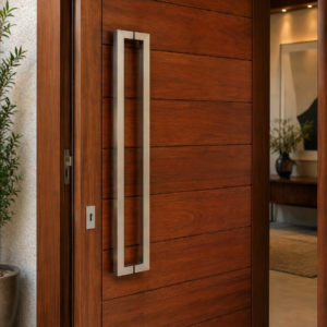 Puxador Retangular Silvana 1000mm Inox Polido